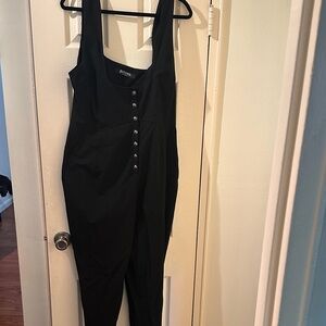 Disturbia Jumpsuit with Button Detail